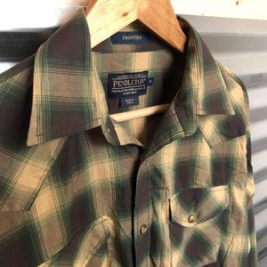 Pendleton FRONTIER Plaid Pearl Snap L/S Shirt S